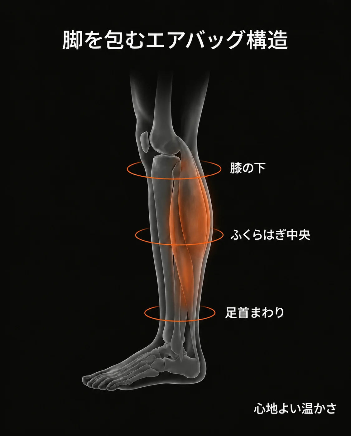 疲れて重く感じるふくらはぎのために
