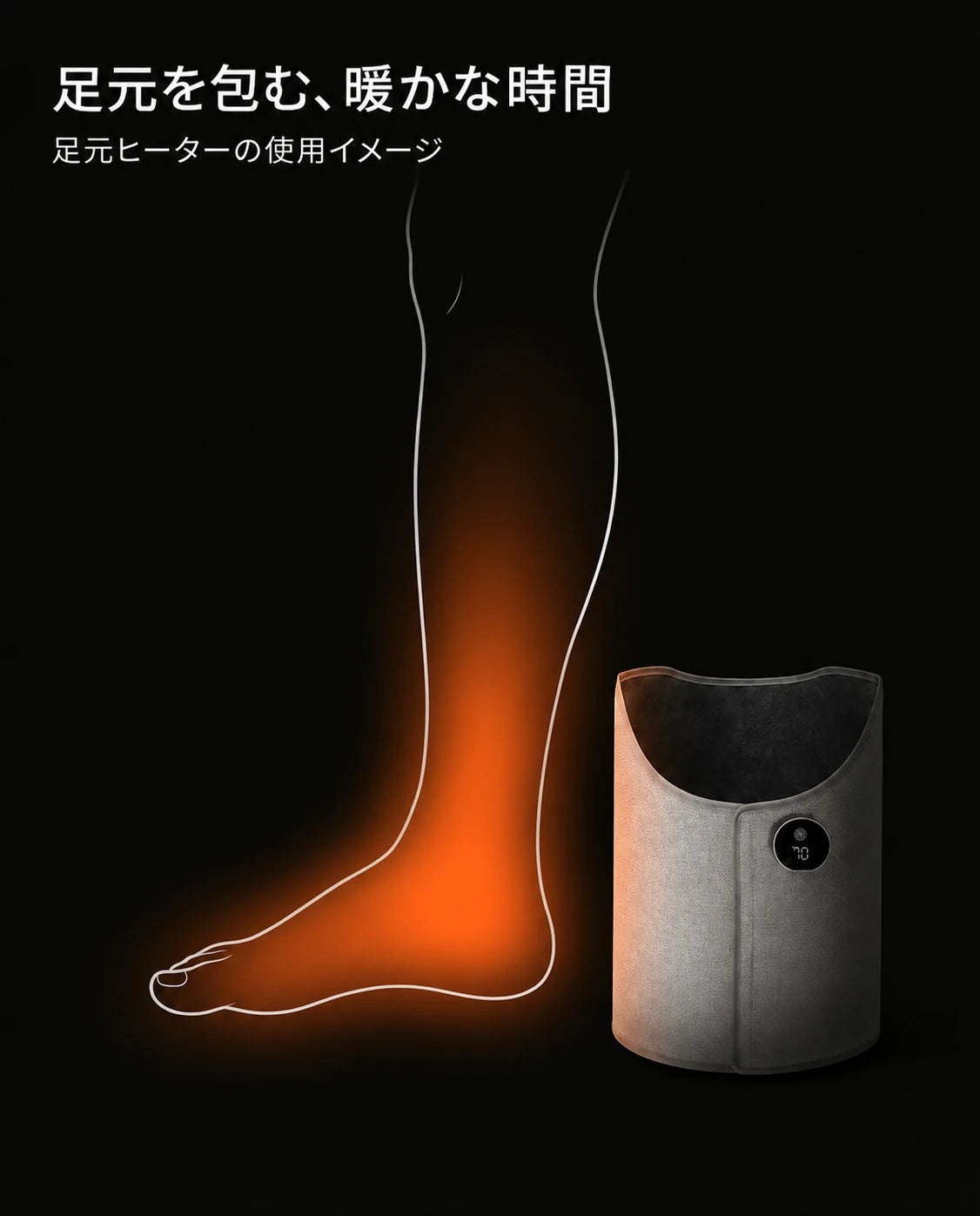 足元を心地よく暖めるために