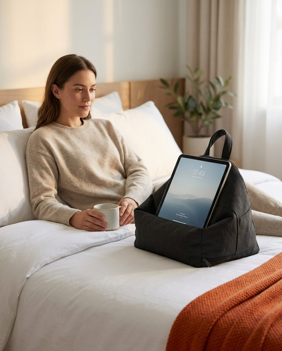 クッション型タブレットスタンド｜ベッドで手を使わずに読書や動画視聴、商品画像2