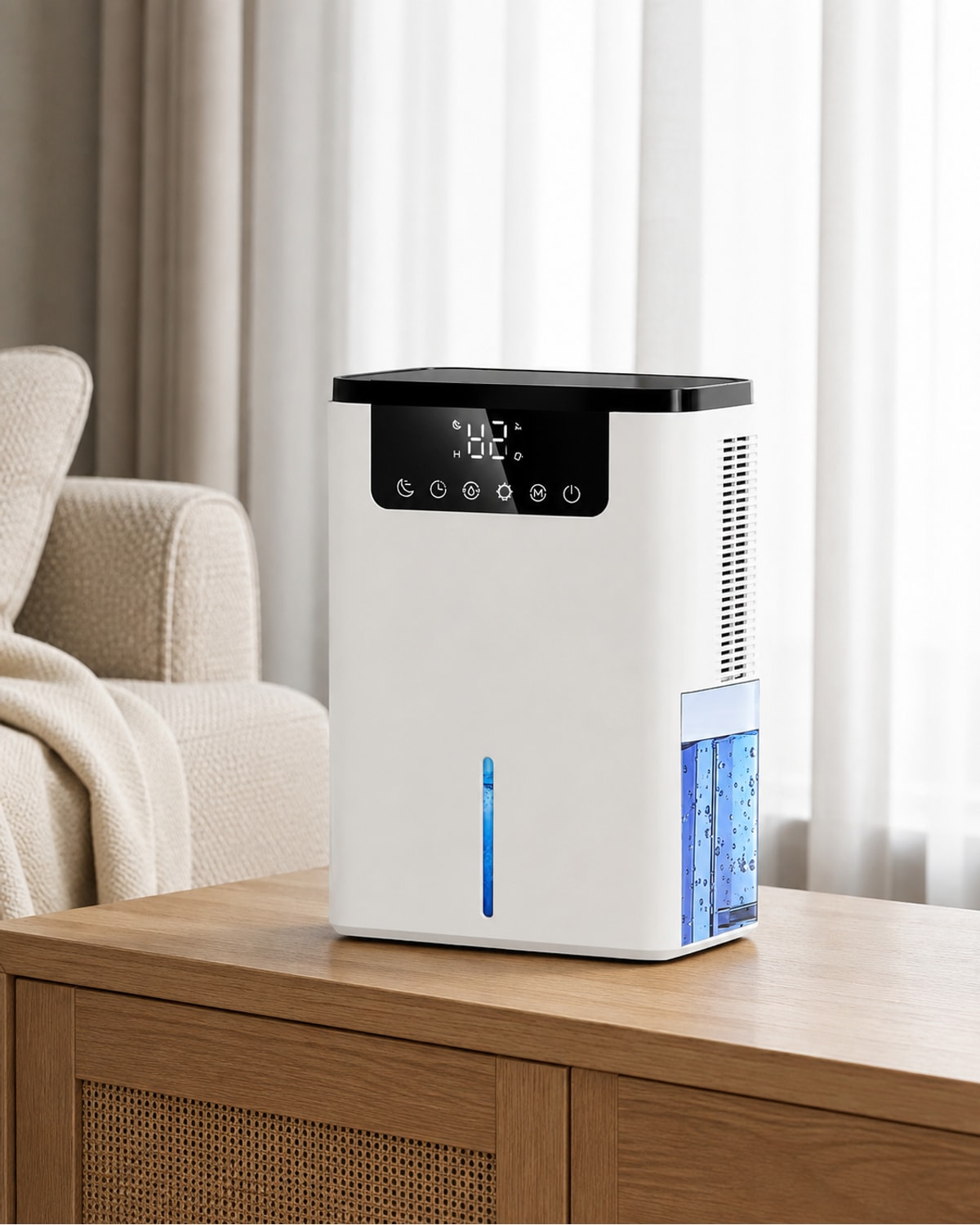 D2除湿機、2.5 lタンクとタッチディスプレイ付き、商品画像2