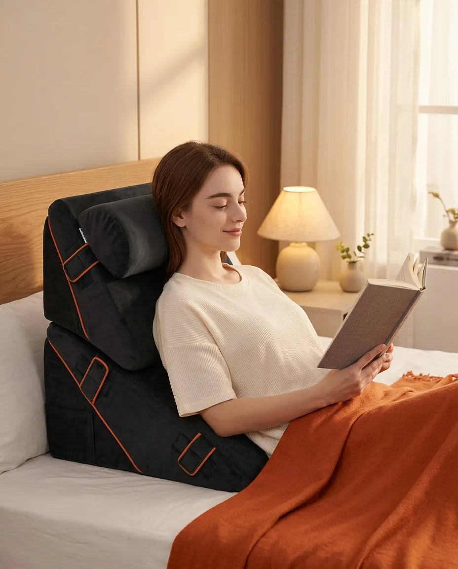 モジュール式ウェッジクッションシステム – 睡眠、読書、休息に合わせて高さを調節、商品画像2