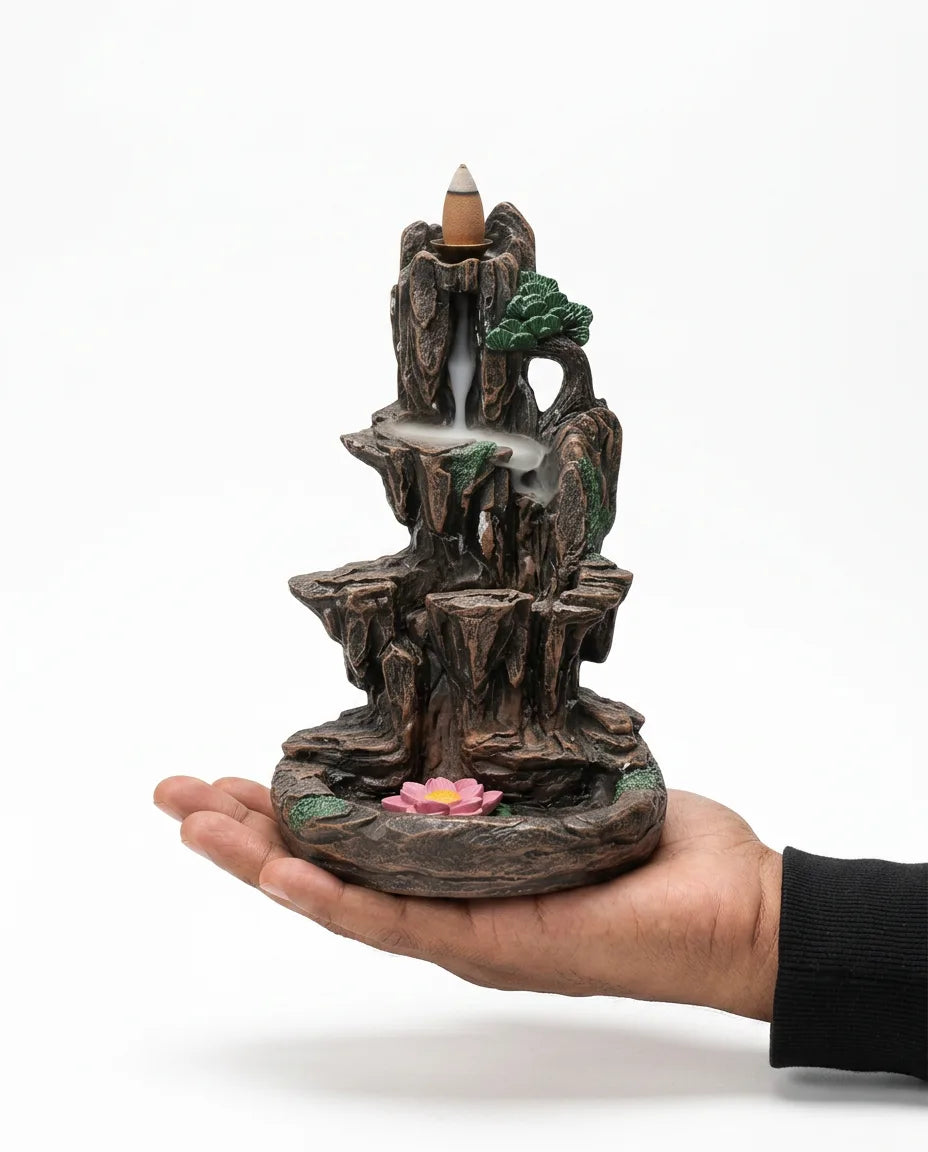 山のデザインのお香立て – 灰を受け止める落ち着いた儀式のための一品、商品画像8