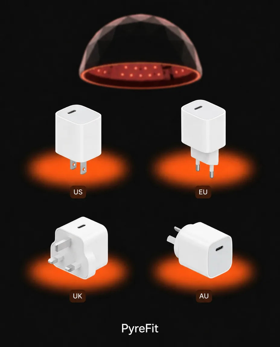 頭皮用LED赤色光ハット – 表示されたプラグの種類一覧