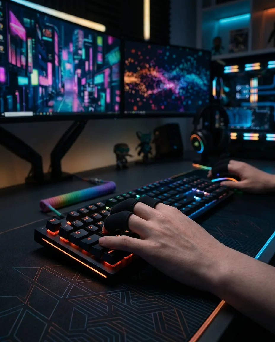 ジェル製指サック 8個セット – タイピング、ゲーム、工作時のグリップをサポート、商品画像3