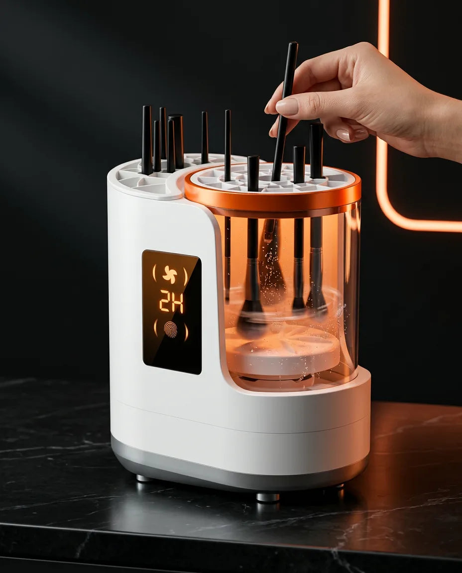 電動メイクブラシクリーナー＆ドライヤー – メイクブラシを自動洗浄、商品画像2