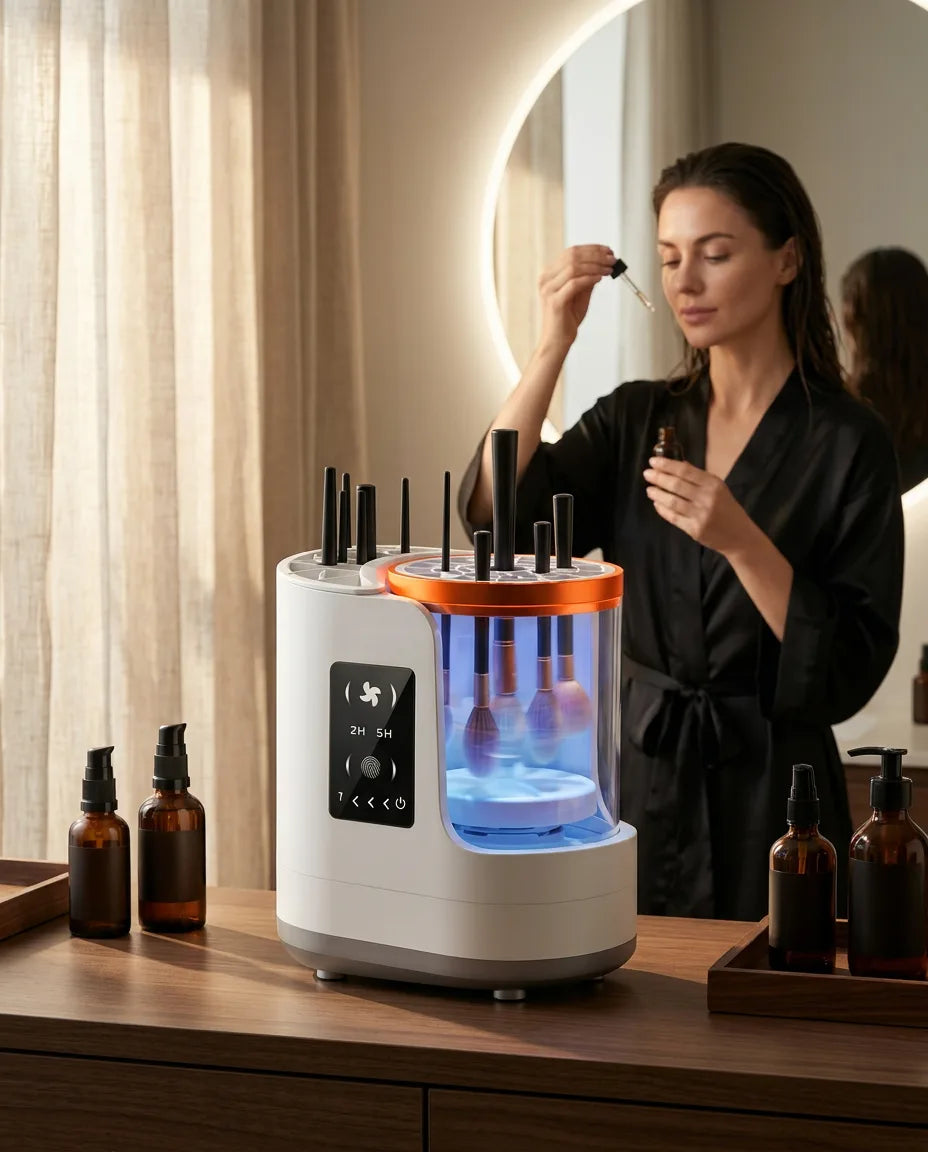 電動メイクブラシクリーナー＆ドライヤー – メイクブラシを自動洗浄、商品画像3