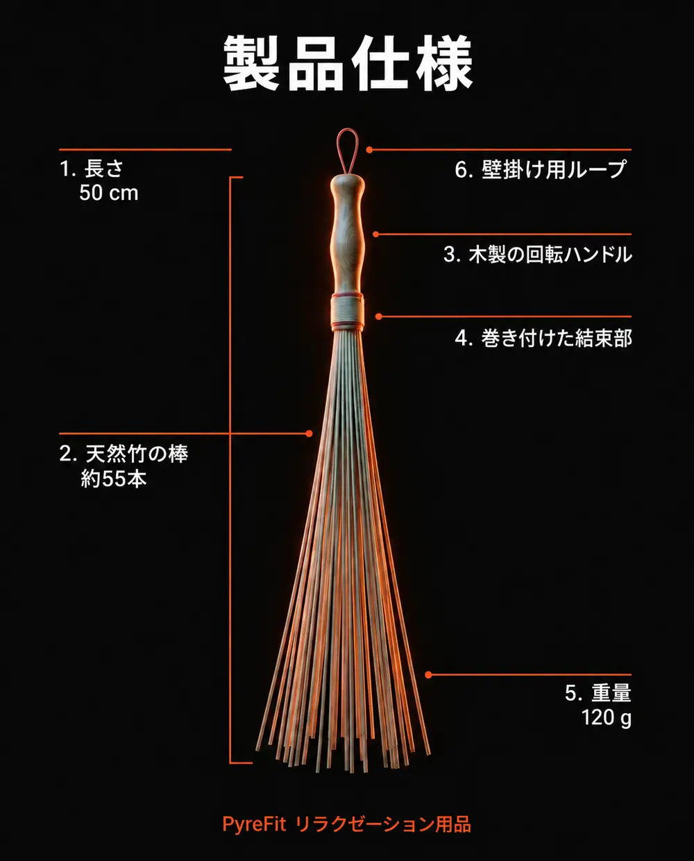 木製マッサージローラー – 背中や脚を手動で深くマッサージ、商品画像7