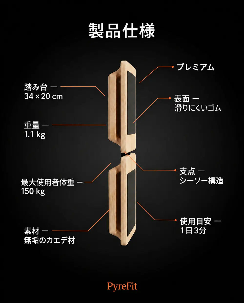 木製バランスボード – 足首を鍛え、スポーツや日常のバランス感覚をトレーニング、商品画像7