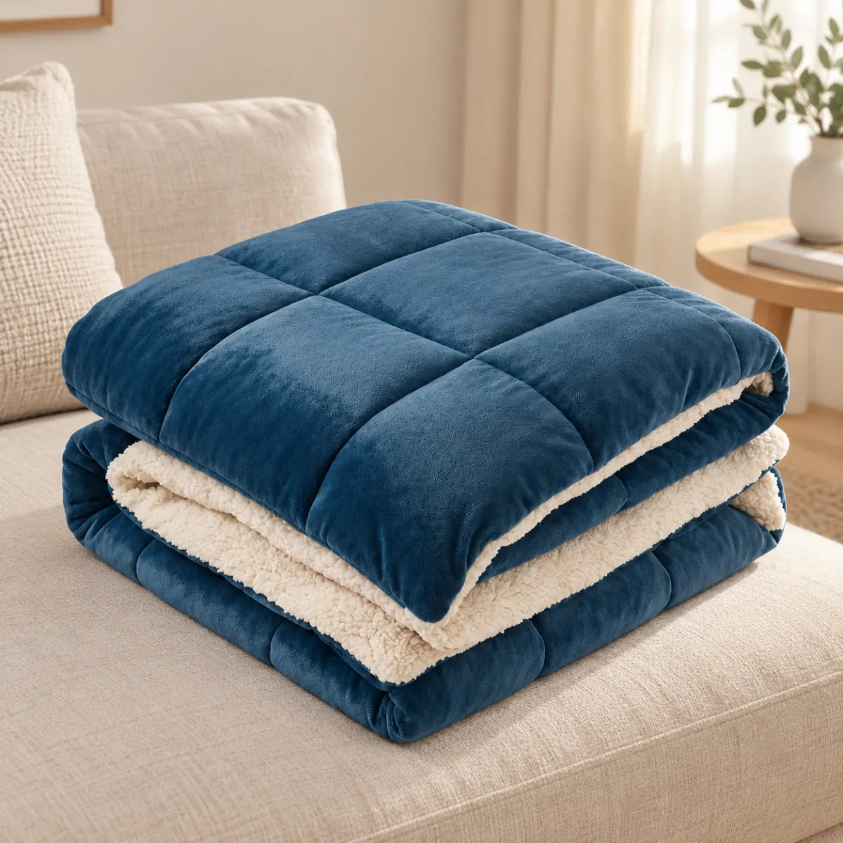 Wendbare Fleece-Kuscheldecke – Produktansicht