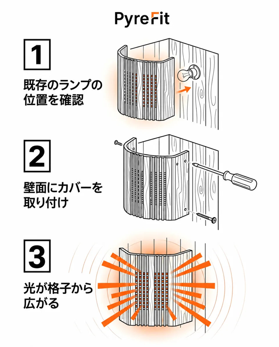 木製サウナ照明 – 暖かな間接照明を作るランプシェード、商品画像10
