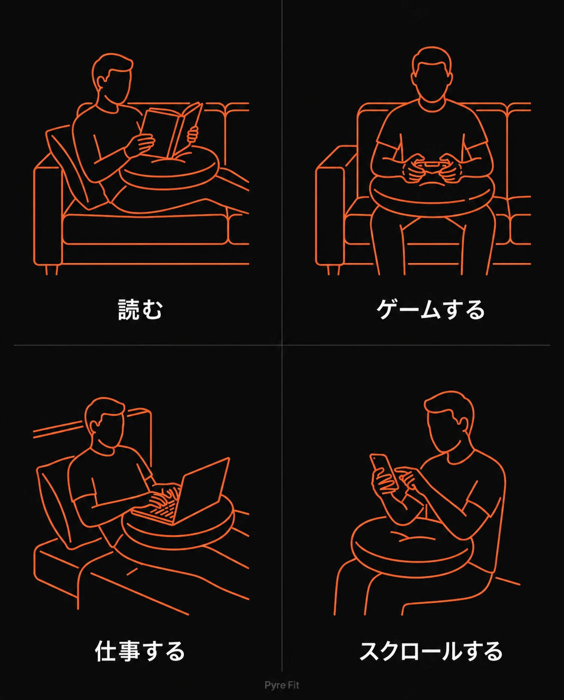 アームサポート付き読書クッション—ソファやベッドでの読書、ゲーム、作業に、商品画像12