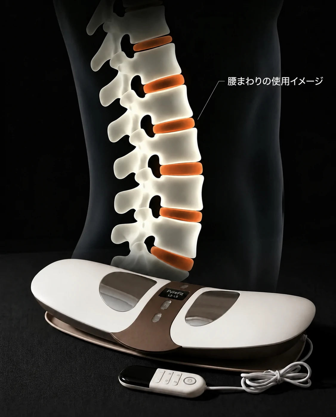 ベルト型背中用マッサージャー – 腰の下部に温熱と振動、商品画像11