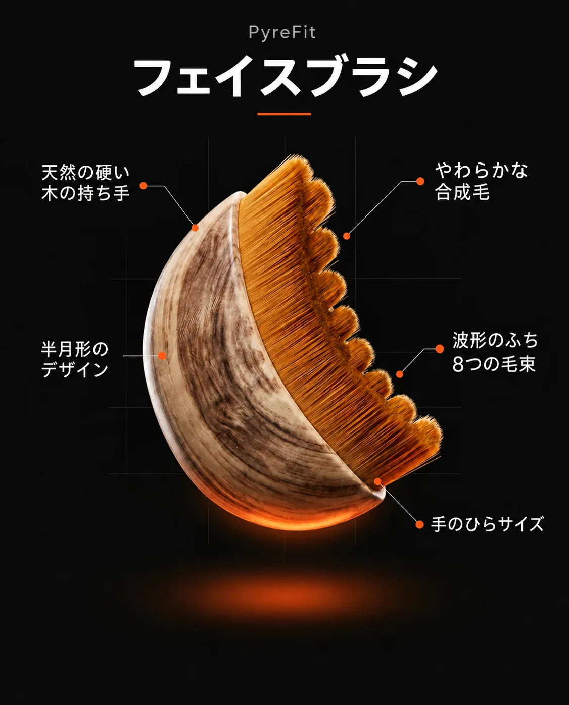 柔らかい毛の木製フェイスブラシ – 肌のお手入れのためのやさしい習慣、商品画像10