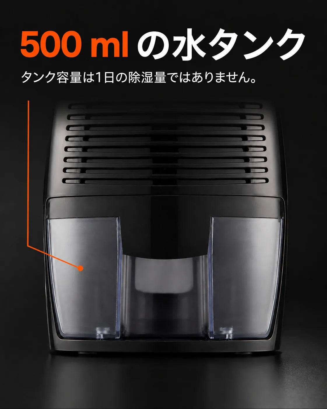 THANKSHARE ミニ除湿機 – 500 ml水タンク