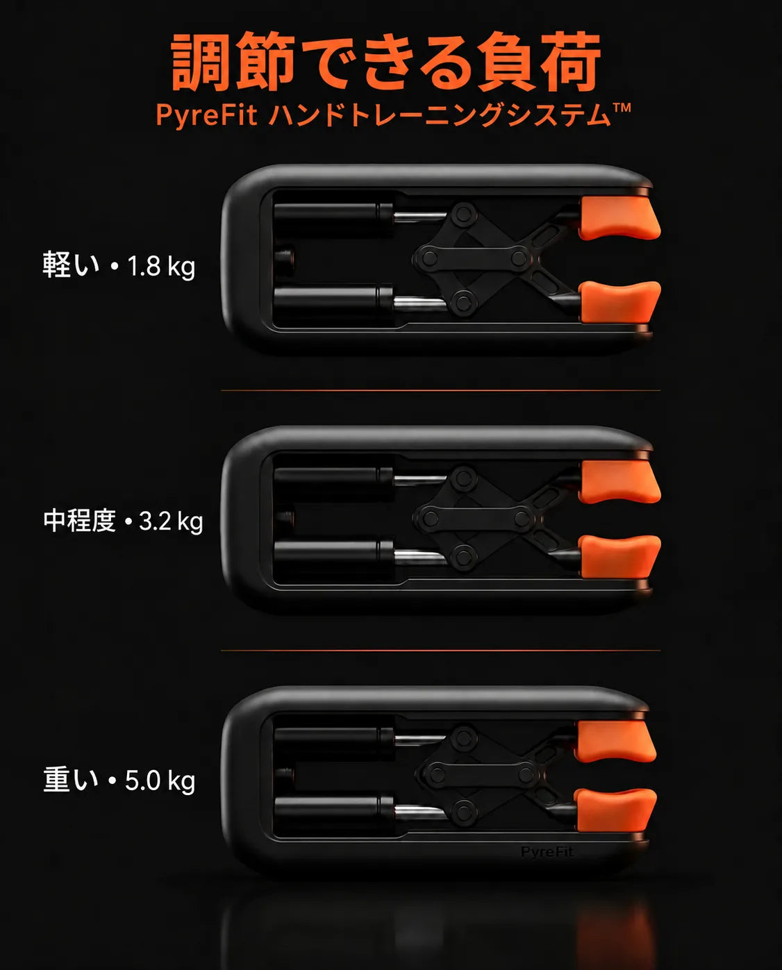 負荷調整式フィンガートレーナー—指1本ずつの筋力と持久力を鍛える、商品画像7