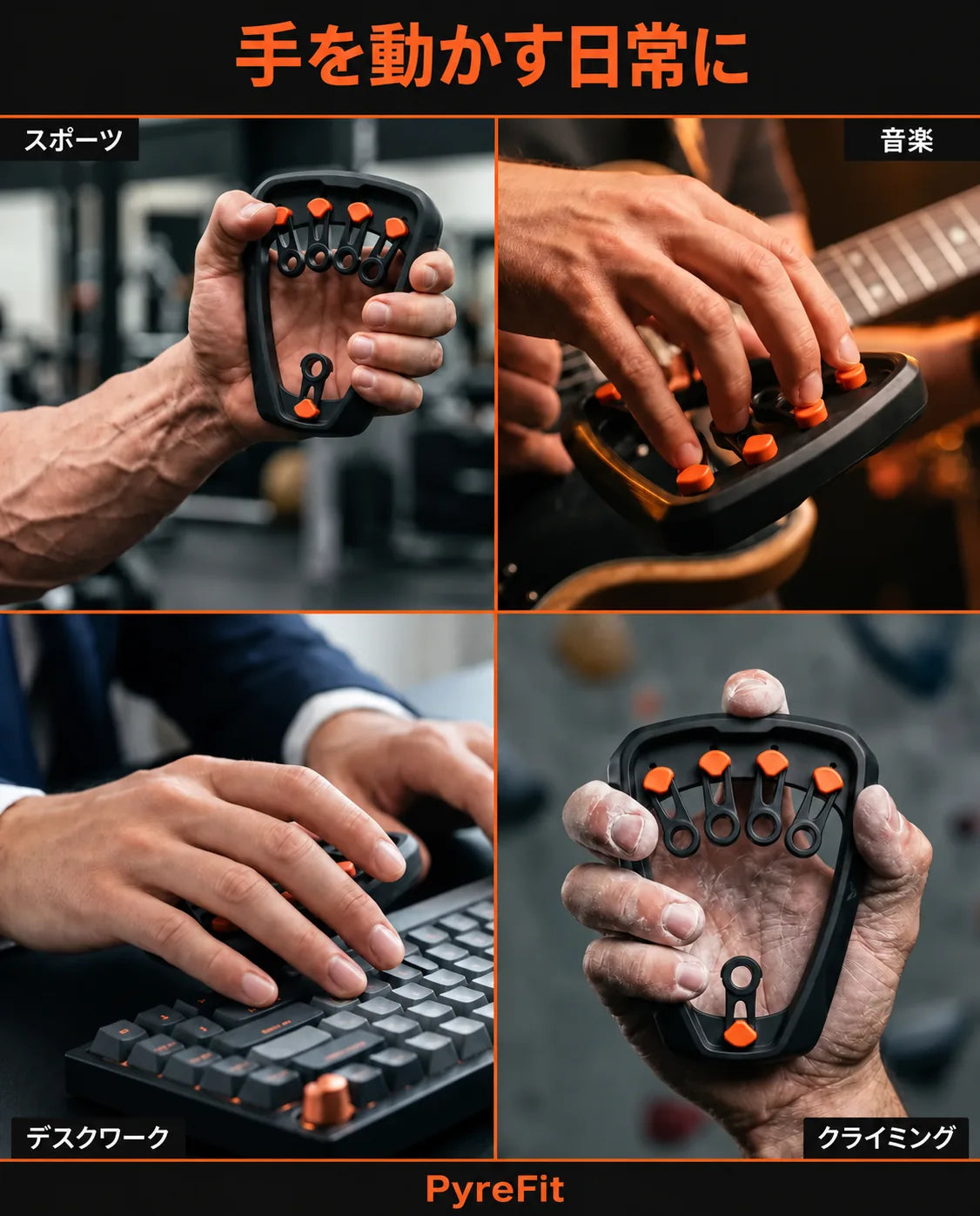 負荷調整式フィンガートレーナー—指1本ずつの筋力と持久力を鍛える、商品画像9