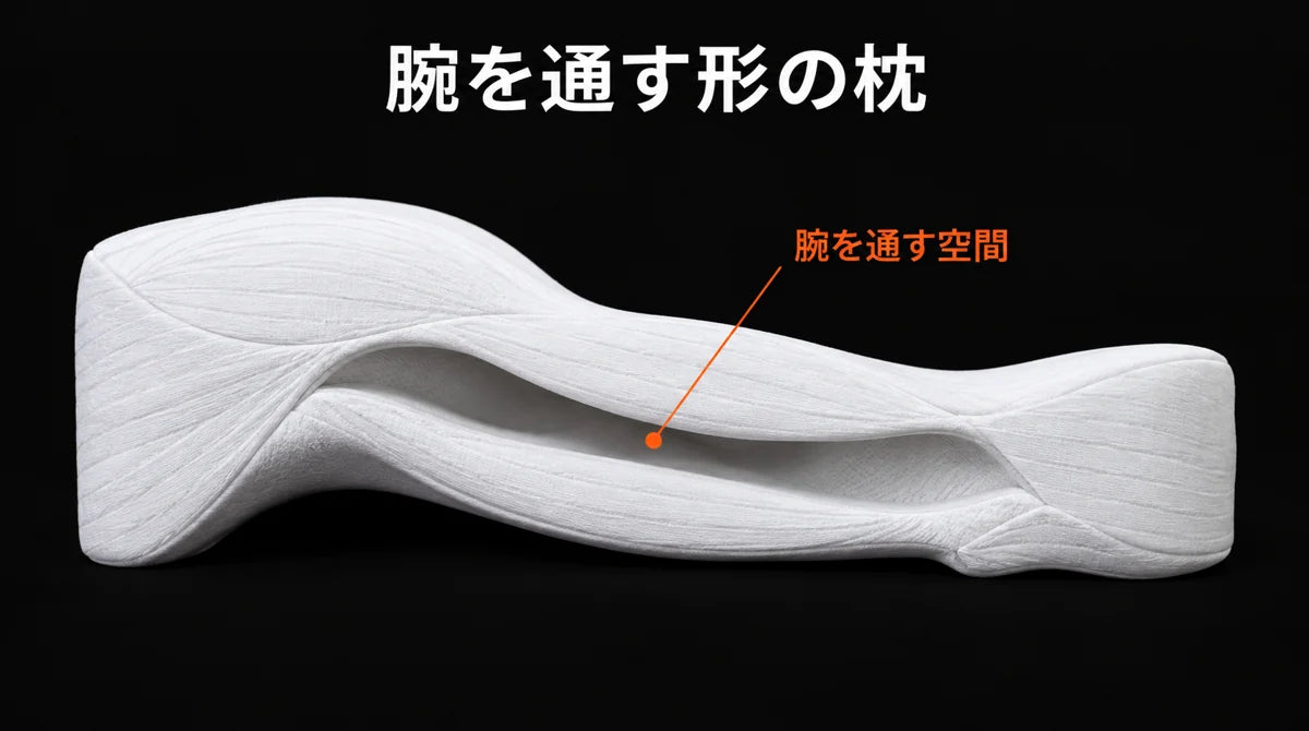 腕を通すくぼみ付き抱き枕 – 腕がしびれにくい快適な抱き心地、商品画像11
