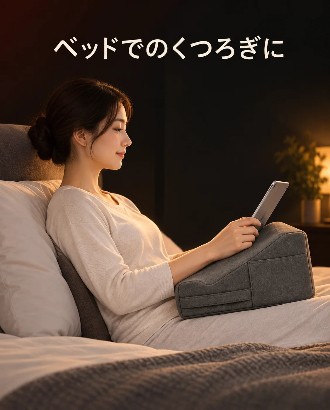 スタンド付きタブレットクッション – ハンズフリーで読書、ノートパソコンを快適に置ける、商品画像11