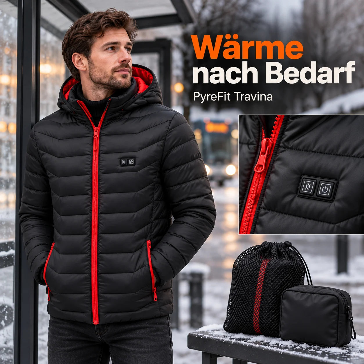 PyreFit Travina – Beheizbare Herrenjacke