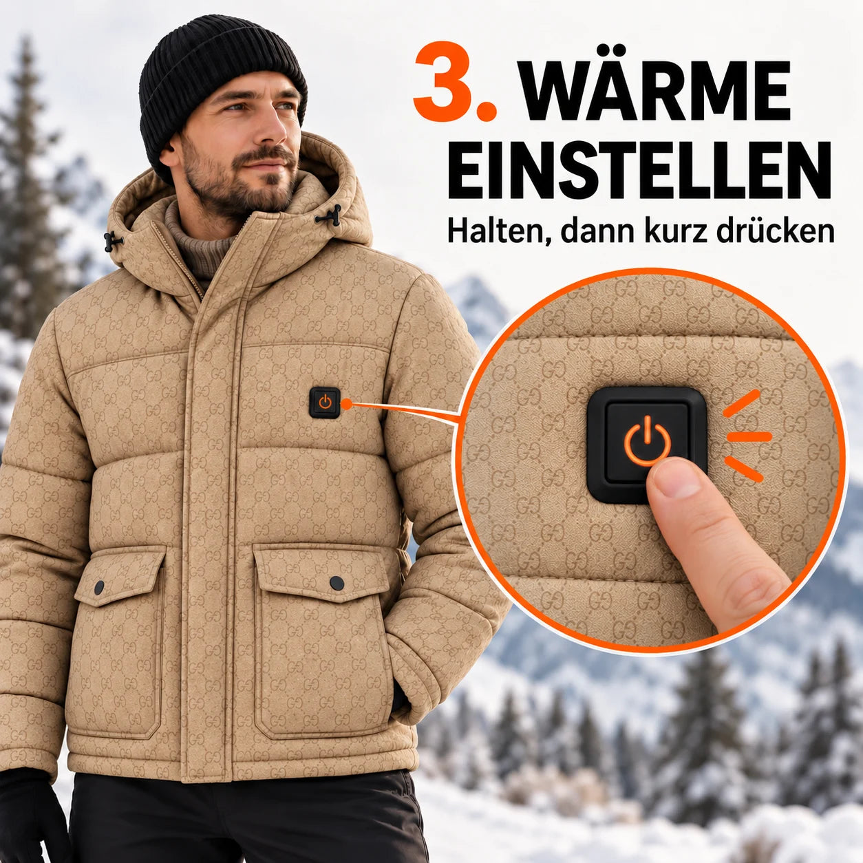 PyreFit Orielle – Beheizbare Herren-Steppjacke