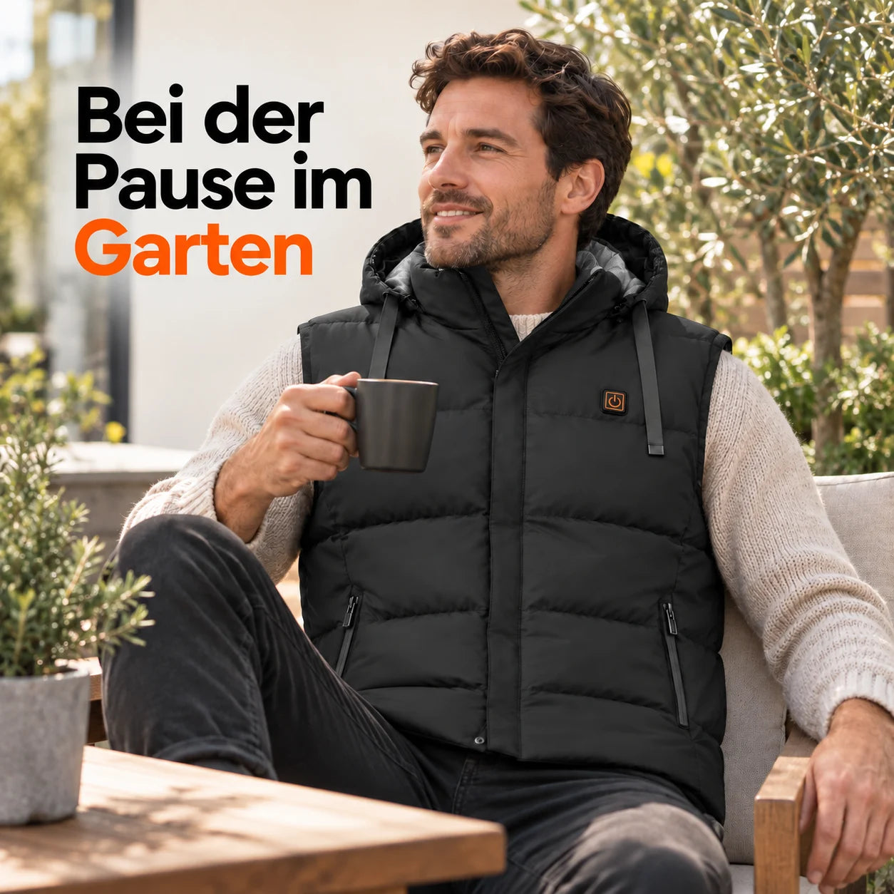 PyreFit Horizonor – Beheizbare Unisex-Weste mit Kapuze