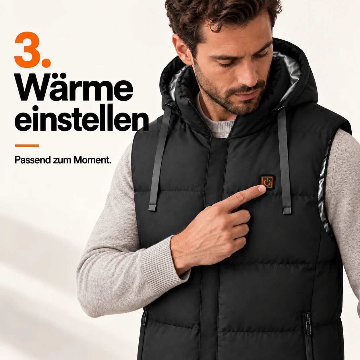 PyreFit Horizonor – Beheizbare Unisex-Weste mit Kapuze