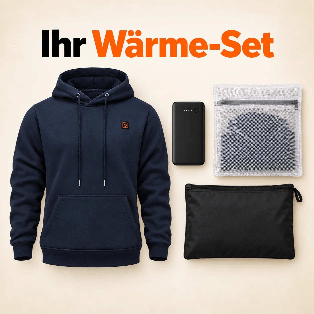 PyreFit Zippa – Beheizbarer Herrenhoodie