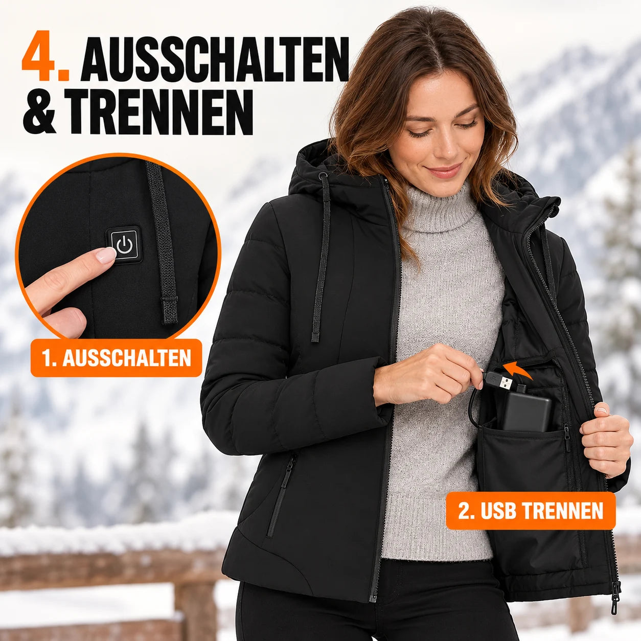 PyreFit Alpina – Beheizbare Damenjacke
