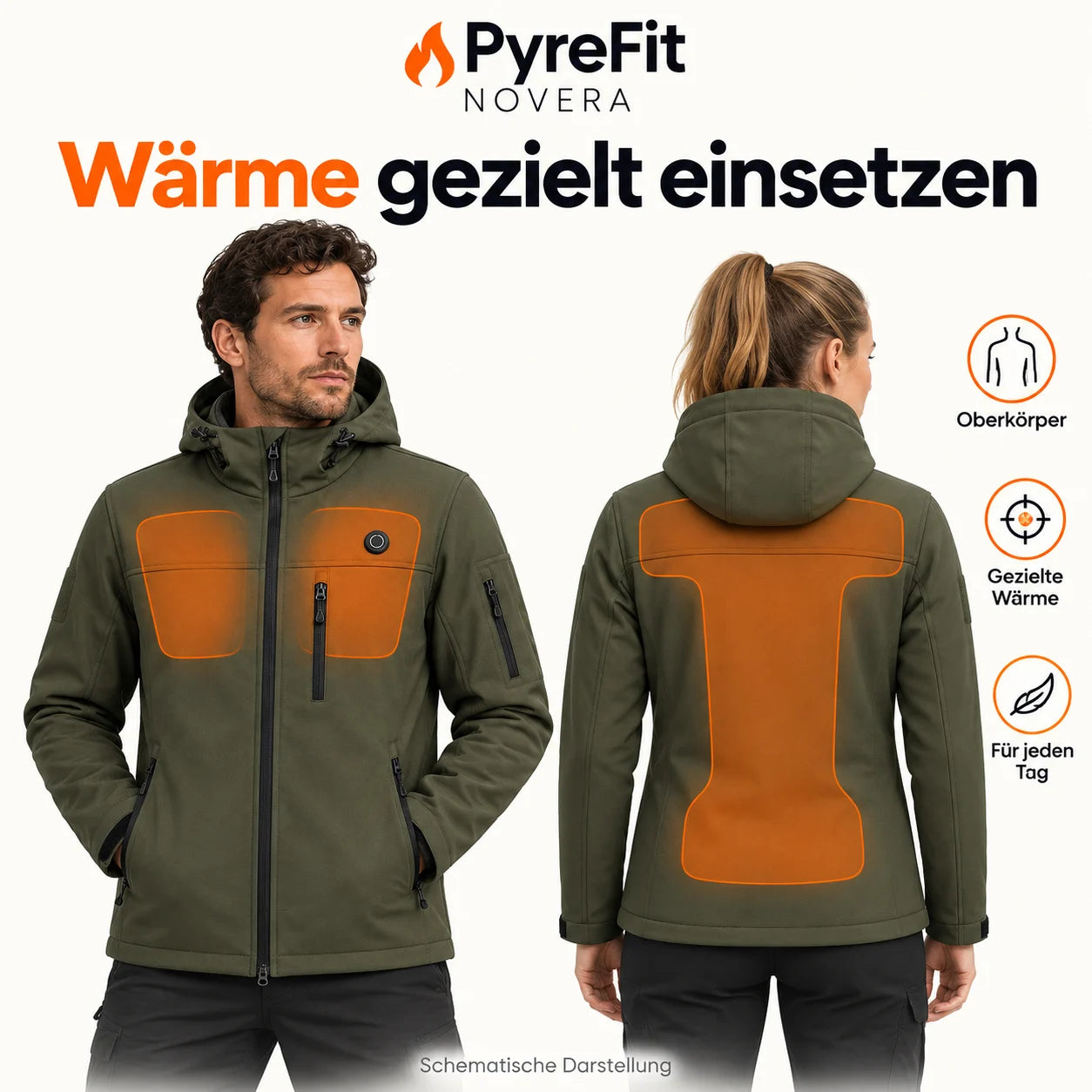 PyreFit Novera – Beheizbare Softshelljacke
