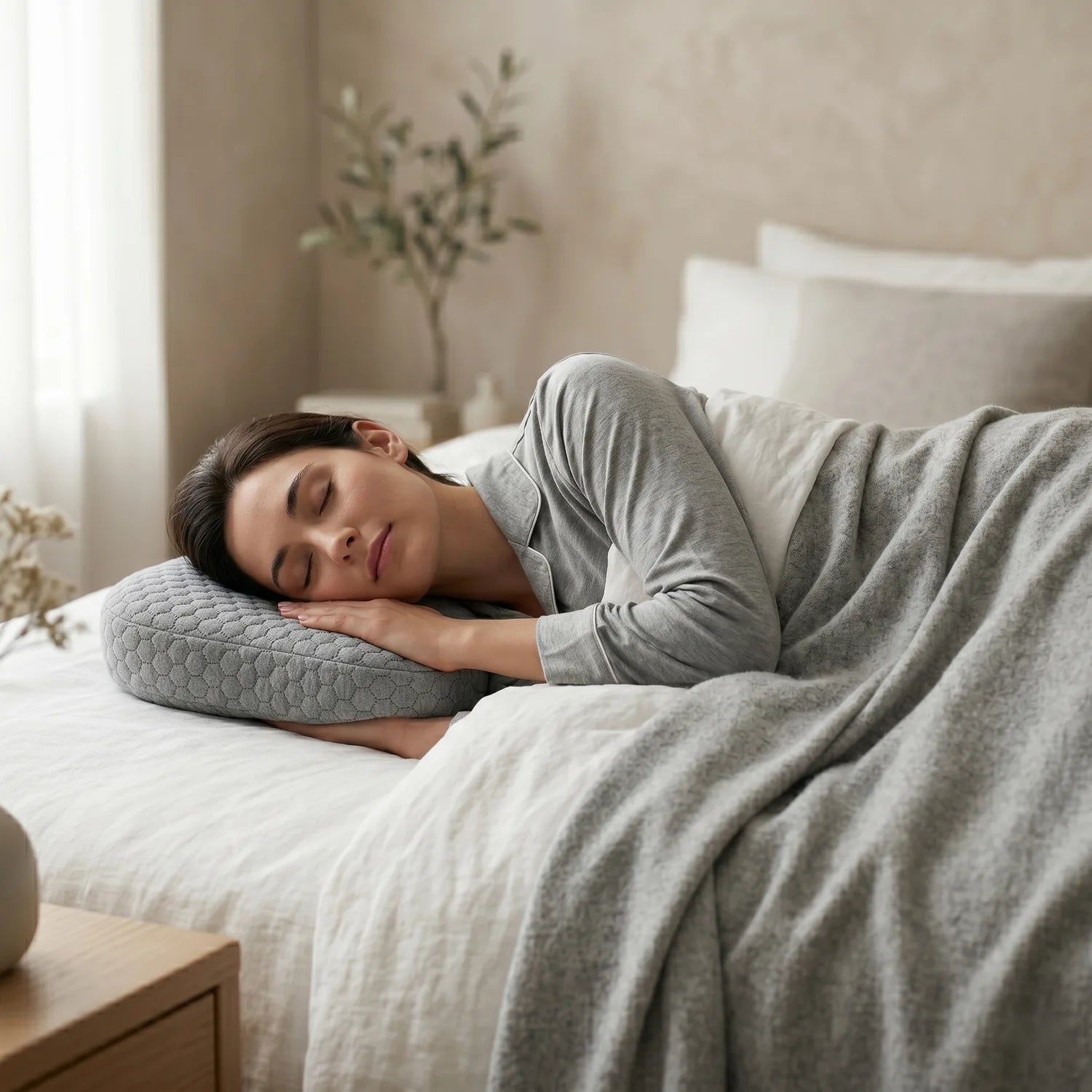 睡眠中の耳への圧迫を軽減