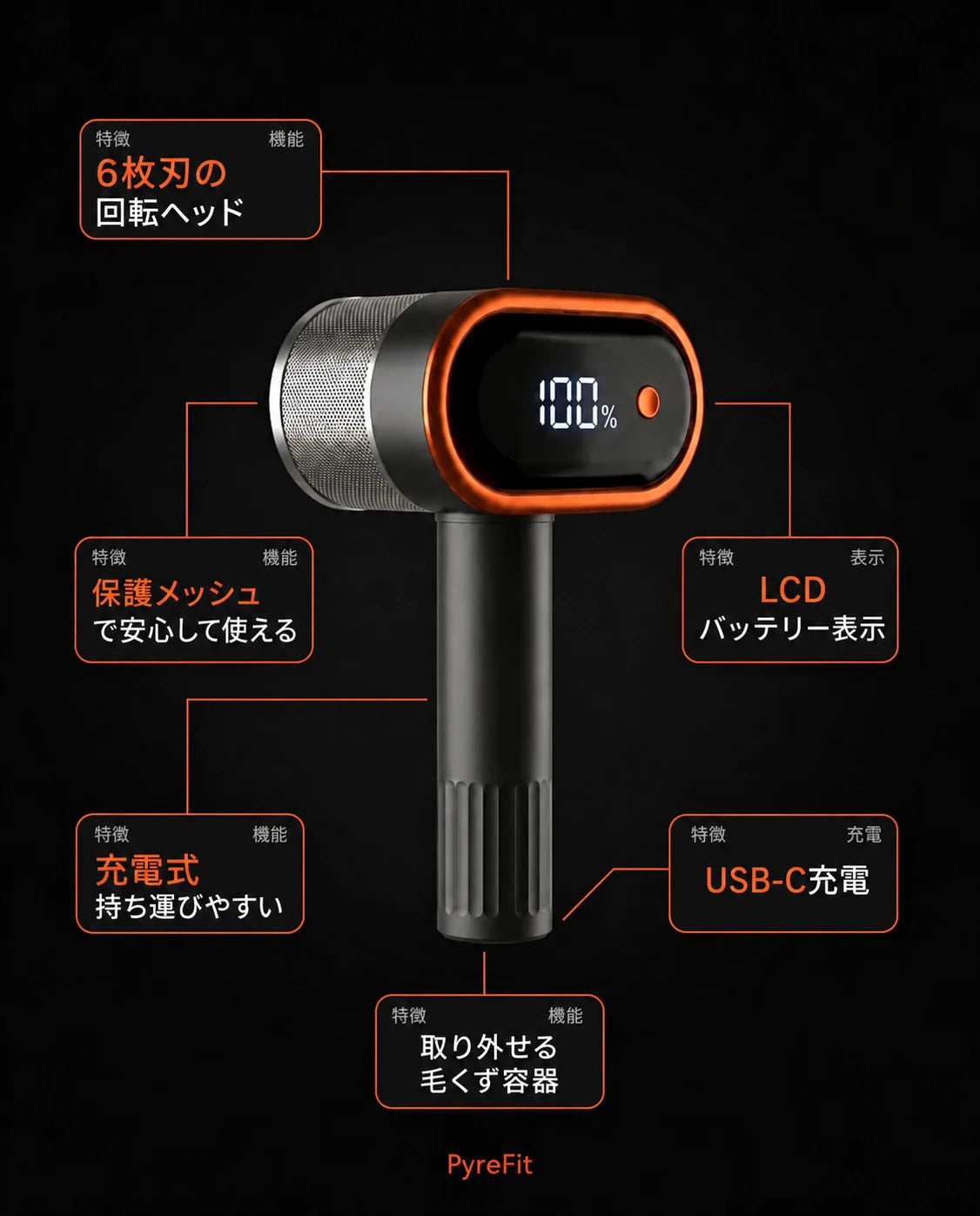 充電式毛玉取り器 – 毛羽や毛玉を数秒で除去、商品画像7