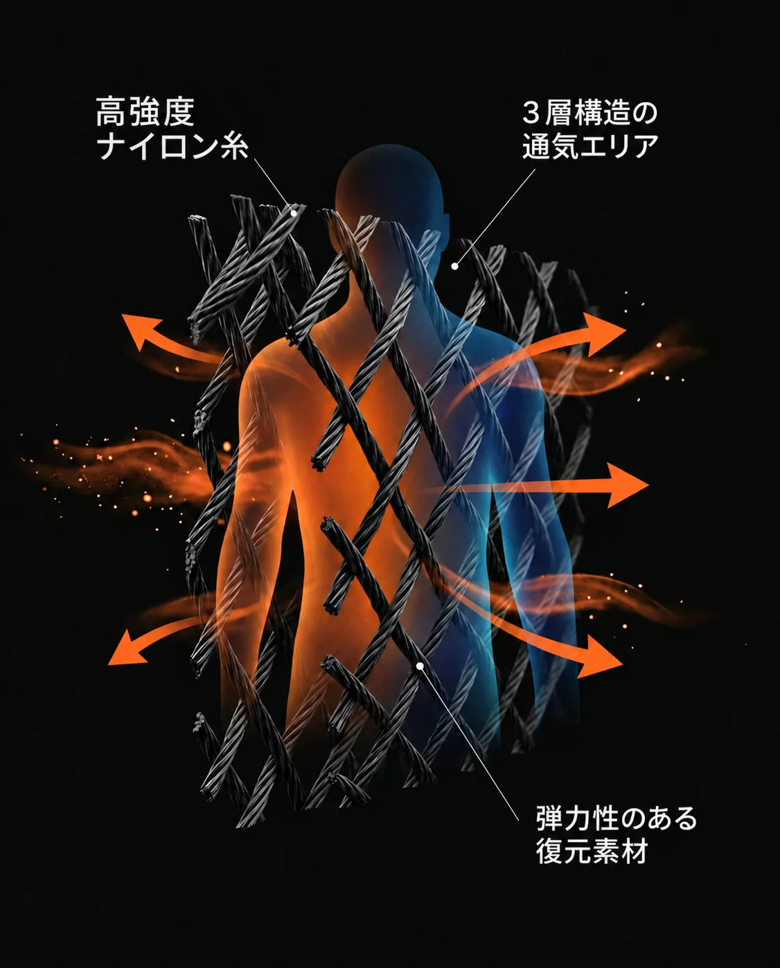 メッシュ背もたれの人間工学オフィスチェア – 長時間の作業向けランバーサポート、商品画像13