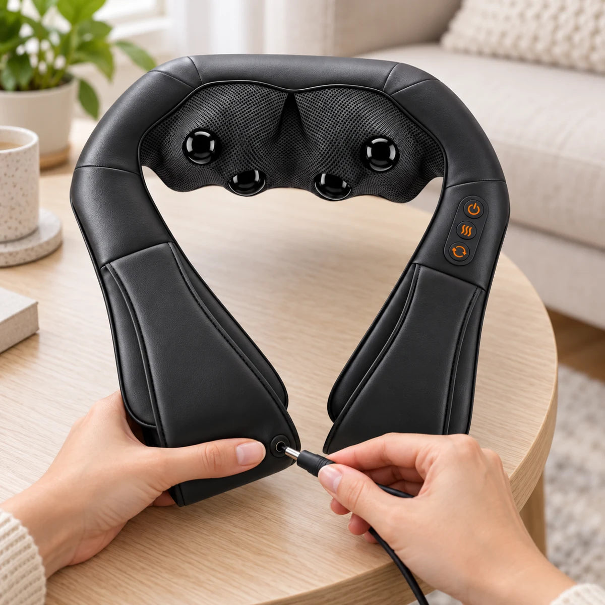 Anwendung des PyreFit Shiatsu-Massagegeräts