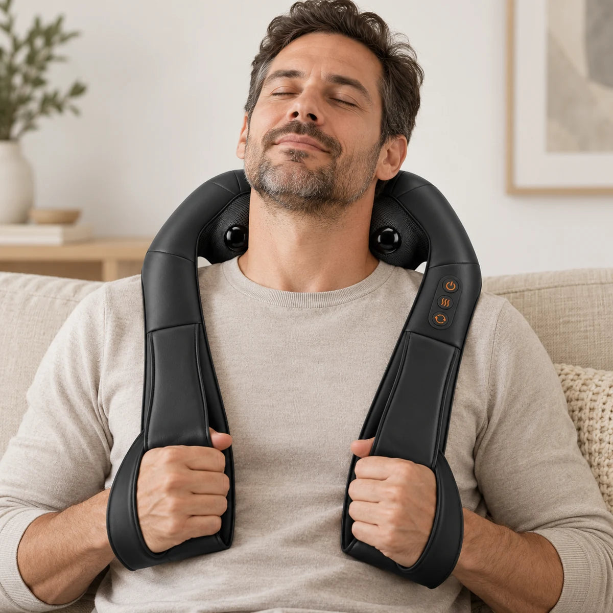 Anwendung des PyreFit Shiatsu-Massagegeräts