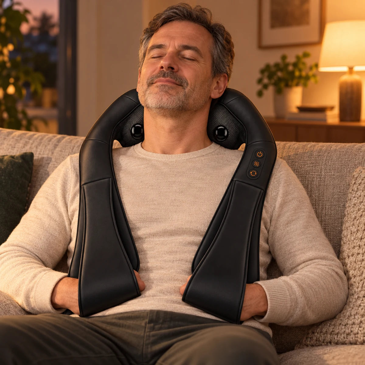 Anwendung des PyreFit Shiatsu-Massagegeräts